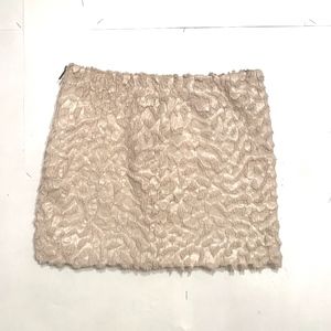 H&M Snakeskin Textured Mini Skirt